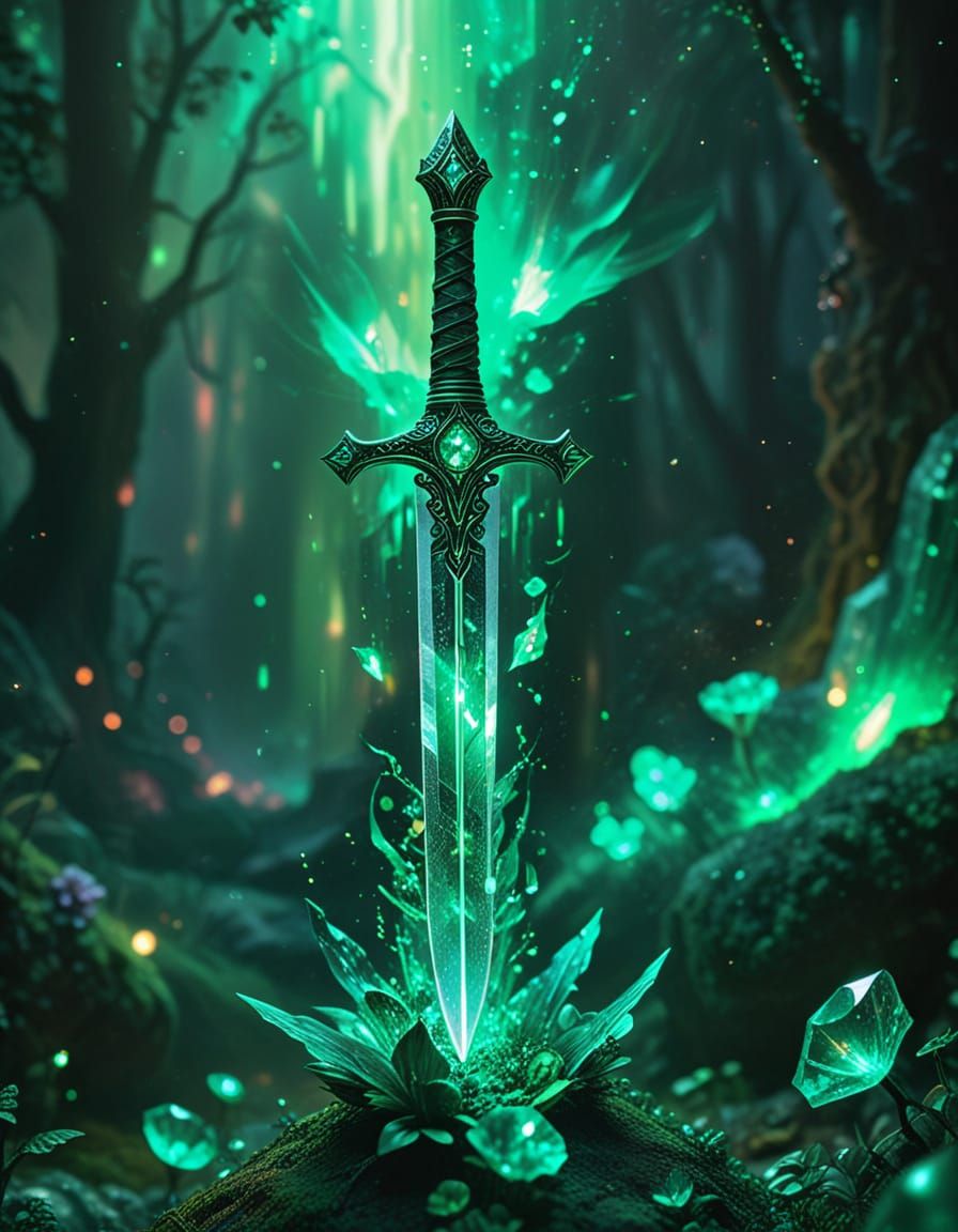 magical sword with element of life