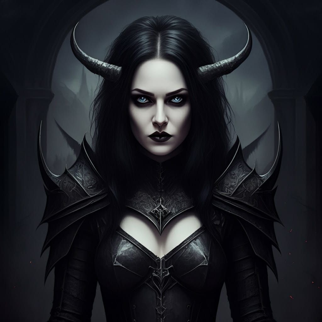 Dark Gothic Fantasy World in a Bleak, Post-Apocalyptic Setti...