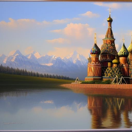 Russia: Oil Painting in Gurney Style