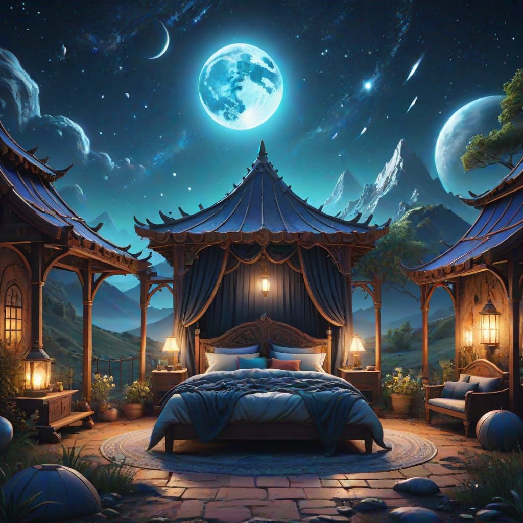 Fantastical Global Sleep Under the Stars Night