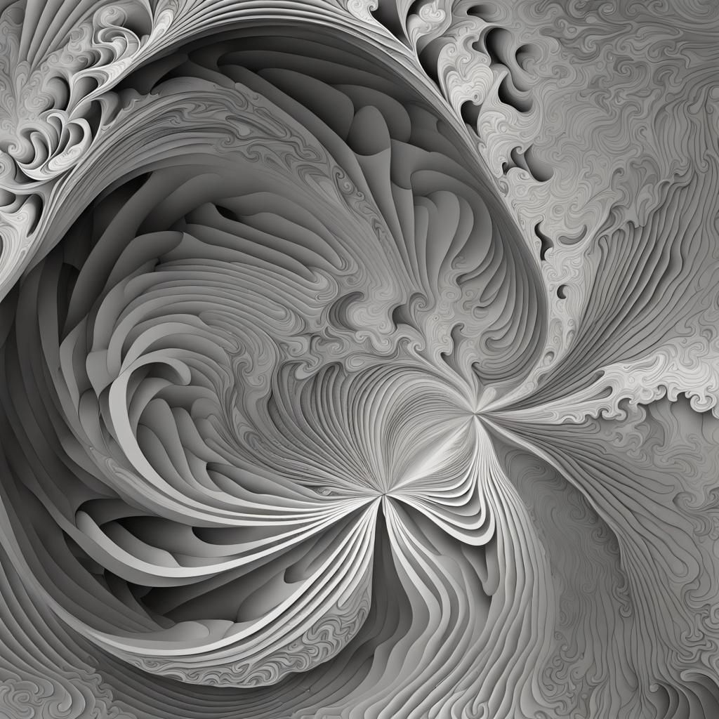 Abstract Fractal Art with 3D Shading
