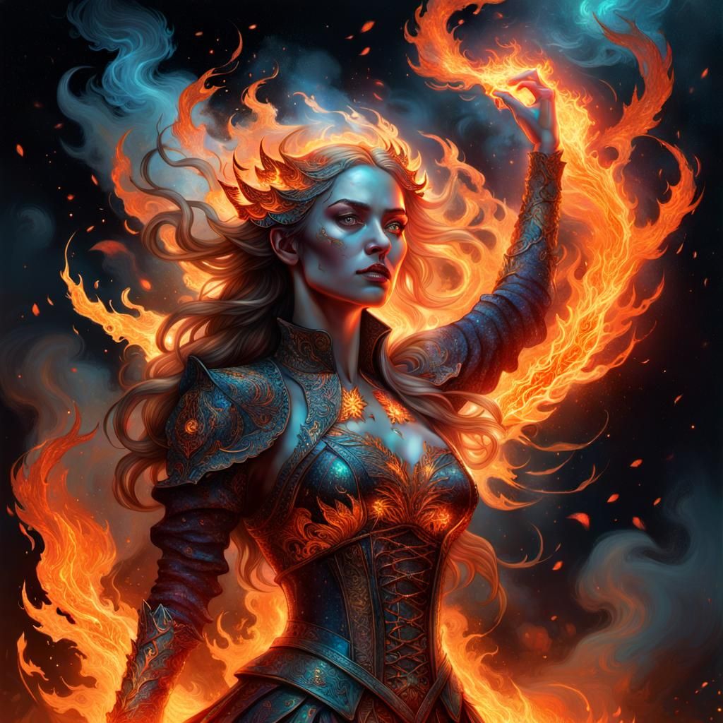 This girl is on fire