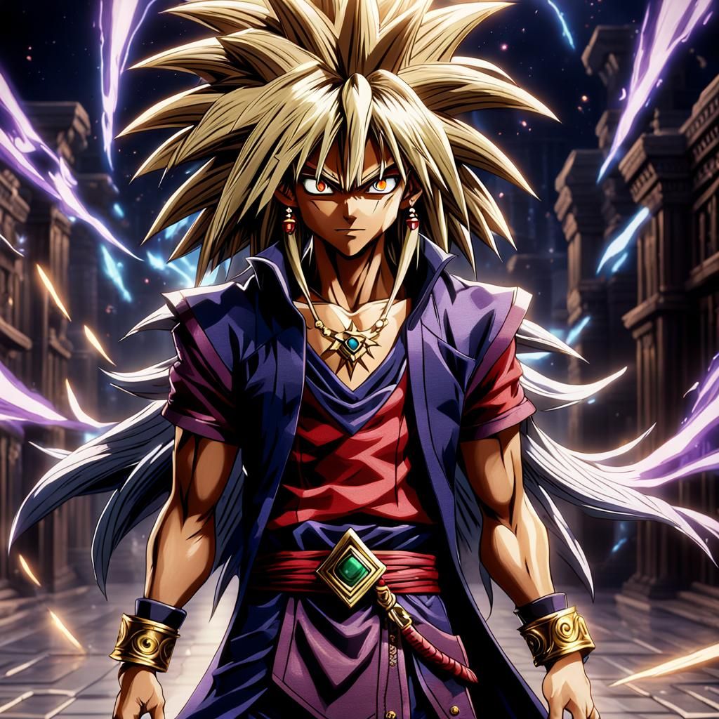 Yami Marik Villain Art: Detailed Matte Painting