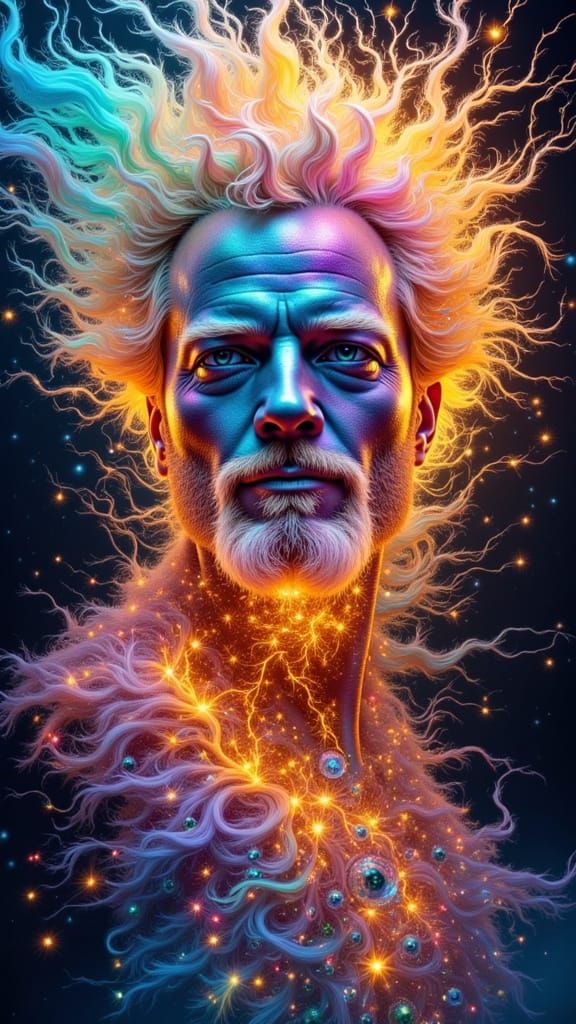 Surreal Elemental Kingdoms Intertwined with Human Form