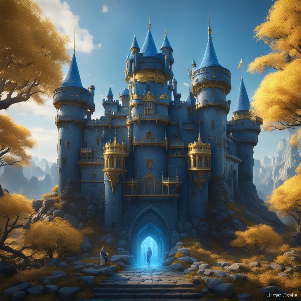 Portal castle to the blue dimension