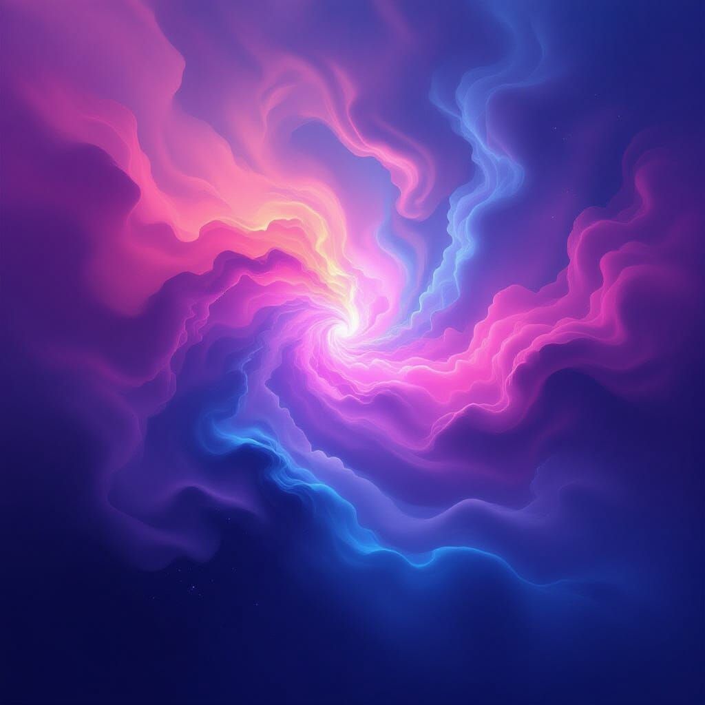 Vivid Nebula Haze in Ethereal Digital Painting
