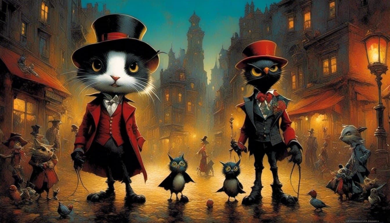 Three Little Birds in Comic Book Style