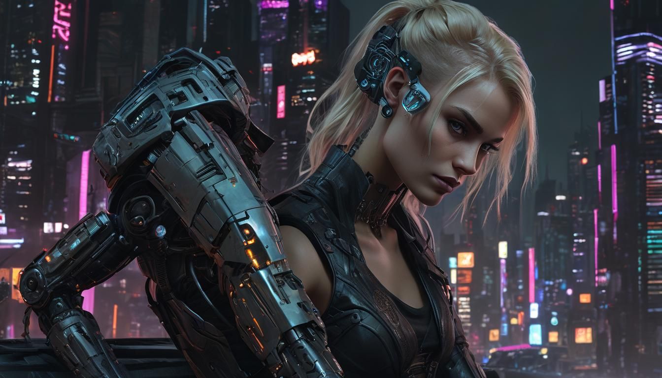 Cyberpunk Ripperdoc Portrait in Night City