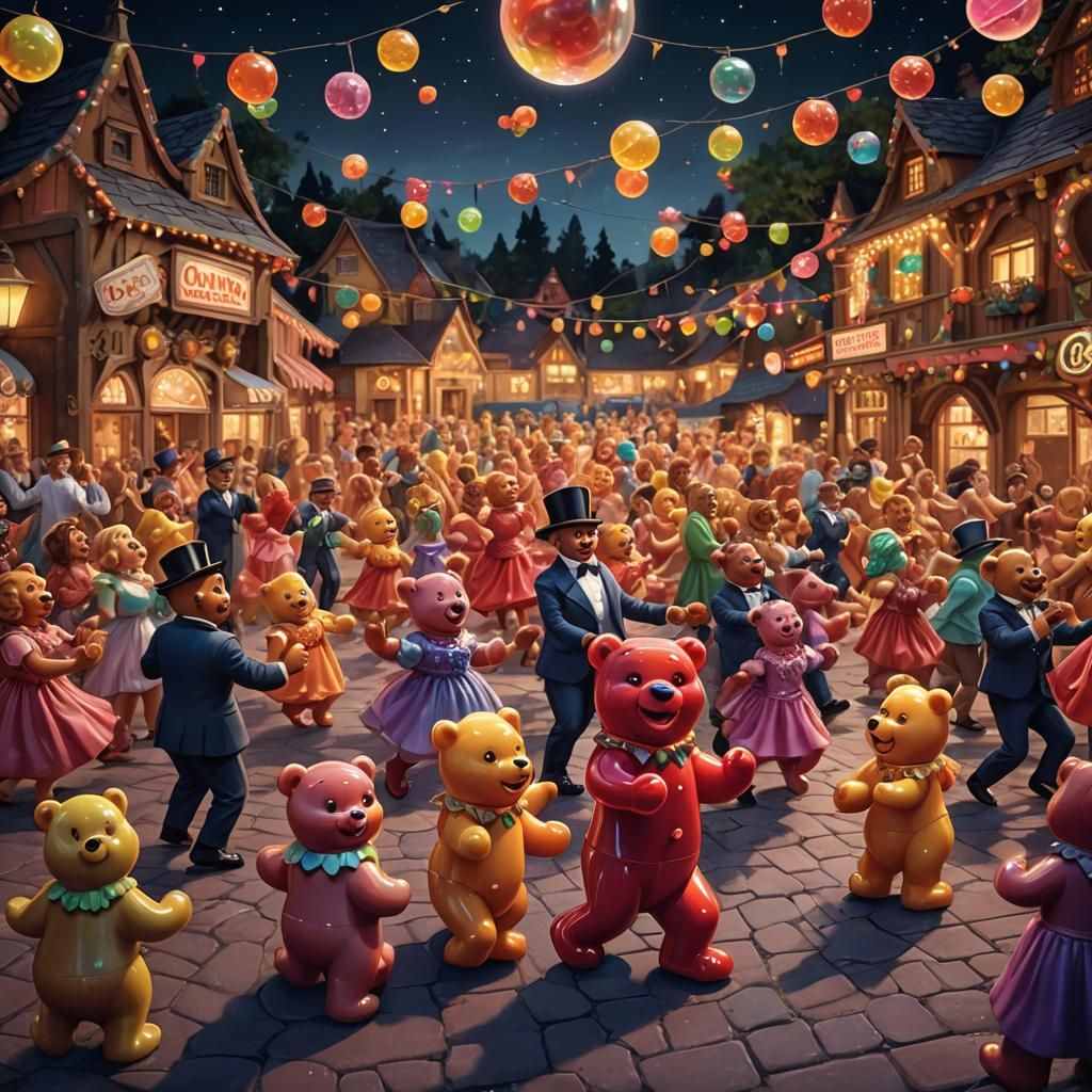 Gummy Bears Dance at Candy Village Ball