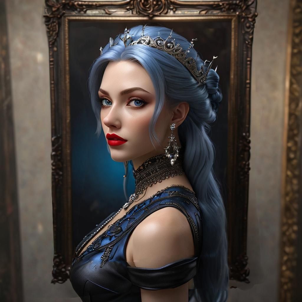 Vampia: A Striking Portrait of a Red-Haired Woman