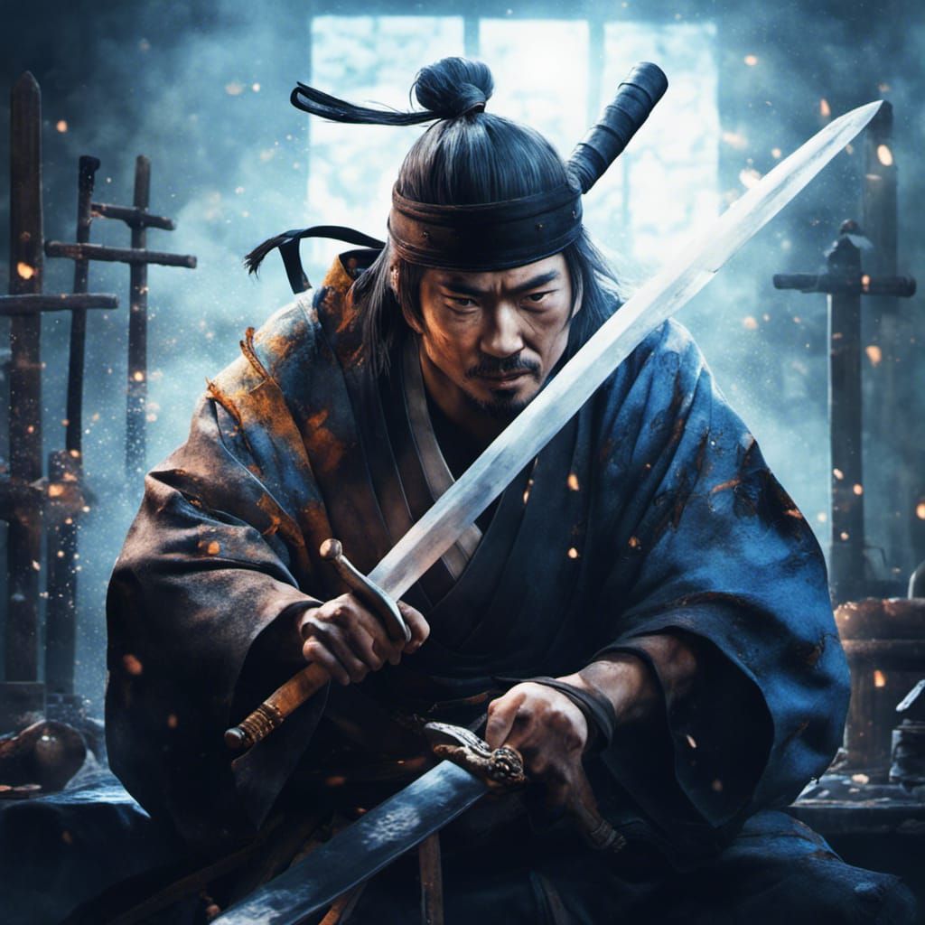 Masamune: Medieval Japanese Blacksmith in Detailed Matte Pai...