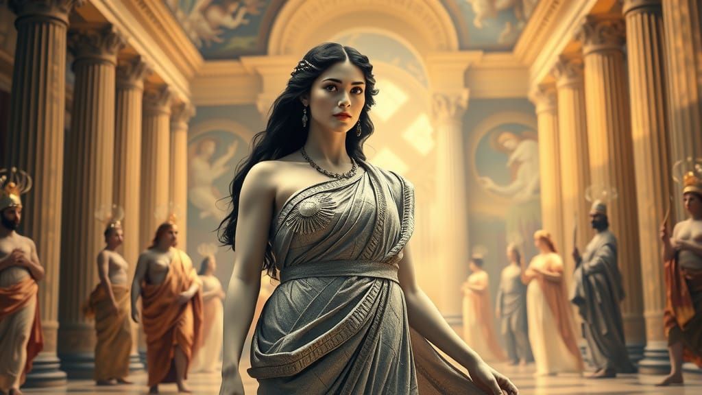 Athena in Renaissance Style Celestial Hall