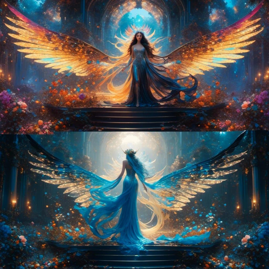 Dual Fairy Image: Day Healing vs Night Lighting