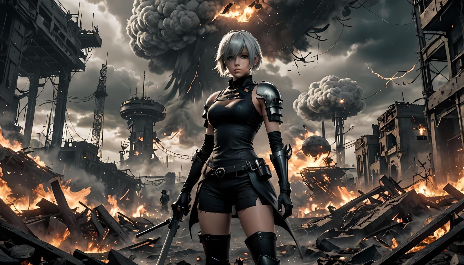 Nier Automata 2B Portrait in Warzone