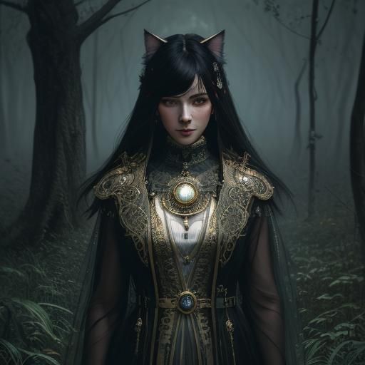 Festive Cat Emerges in Watercolor Painting