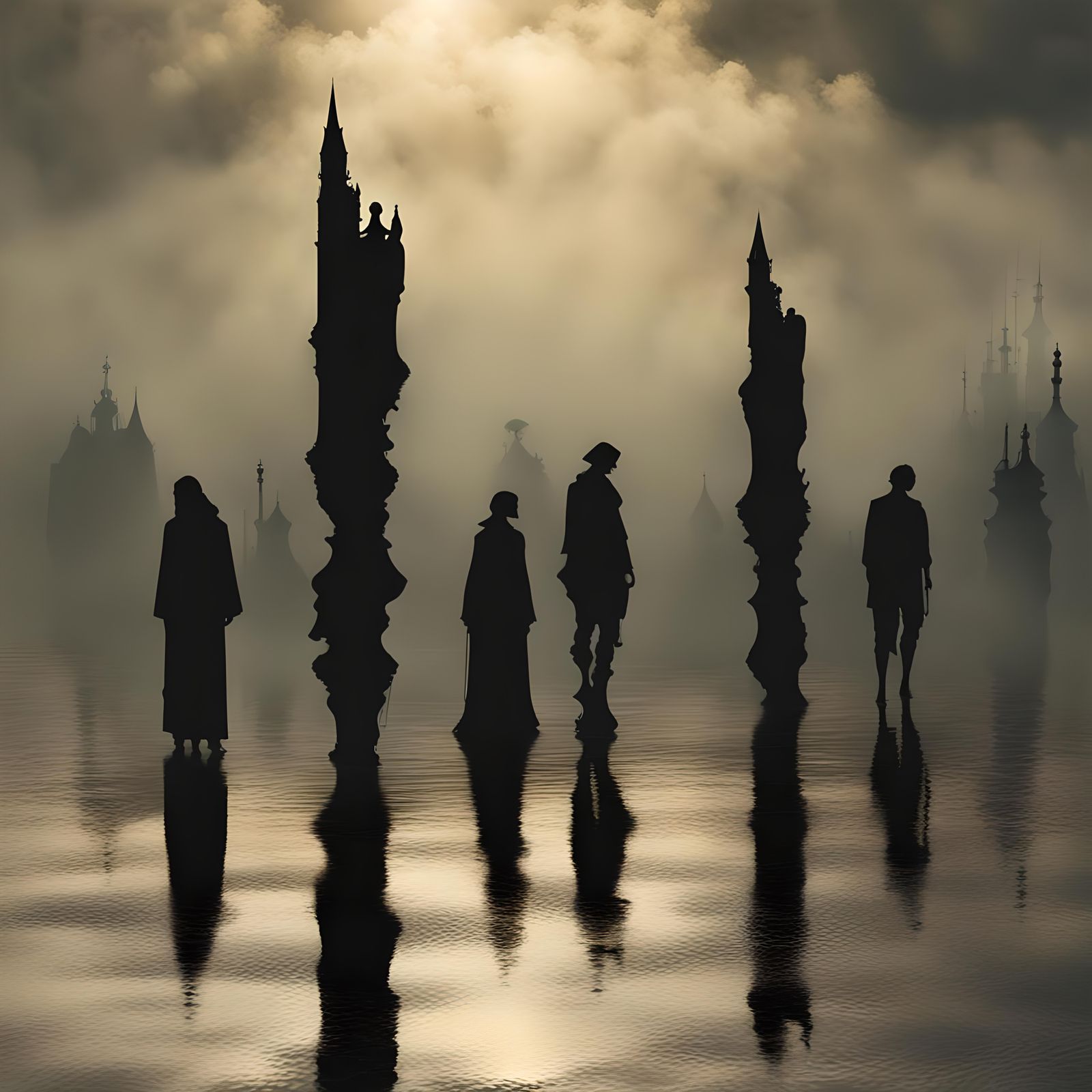 Forgotten Silhouettes in Fading Light: Digital Matte Paintin...