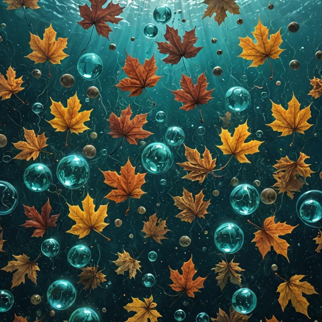 Autumn Quantum Underwater Realm in Storm