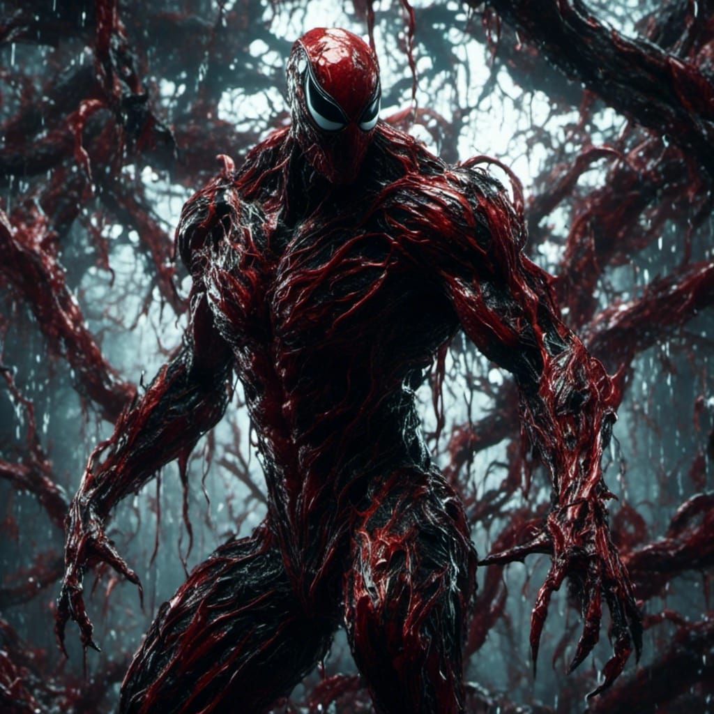 Cybernetic Venom Carnage with Dripping Vines