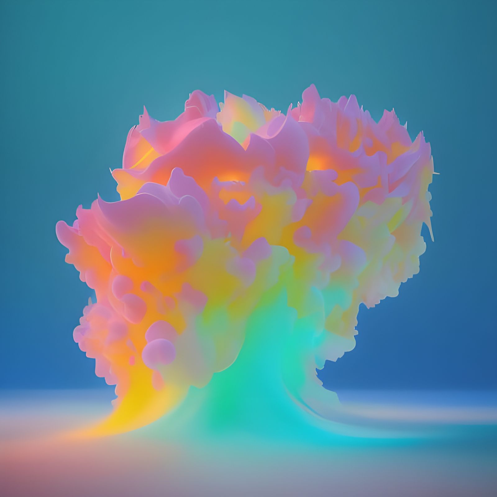 Elegant Abstract 3D Graffiti Design