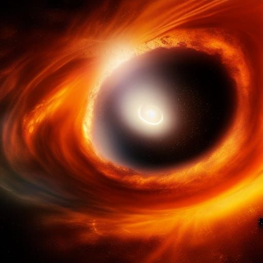 Supermassive Black Hole: Epic Cinematic Digital Painting