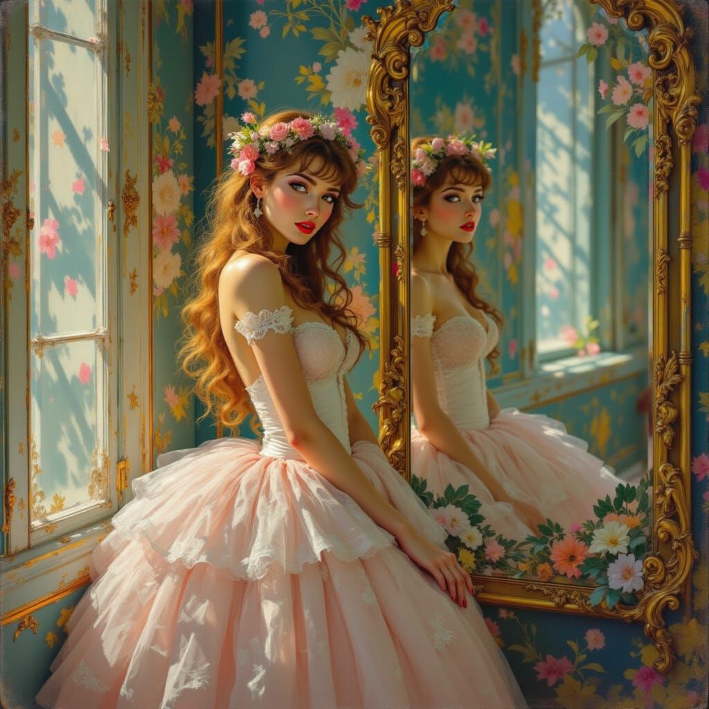 Mixing Alfonse Mucha and Luis Royo