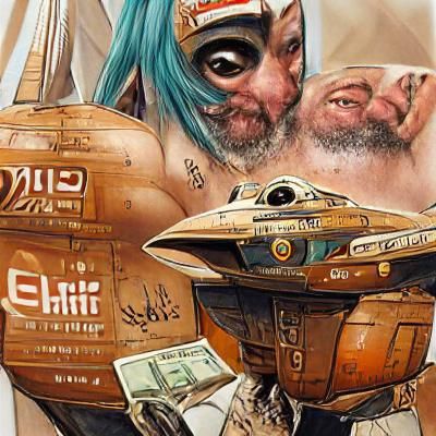 Droid Mechanic in Cyberpunk Style