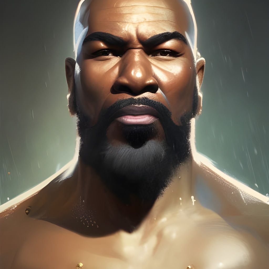 Hyperdetailed Portrait of Mr. T by Rutkowski