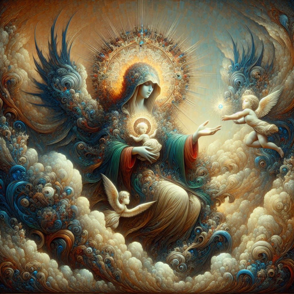 Mother of Orphans: Detailed Matte Painting in 8K