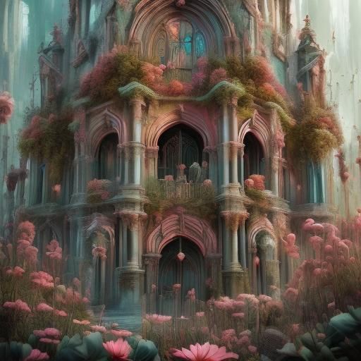 Hyperrealistic Pink and Blue Dreamscape in High Definition