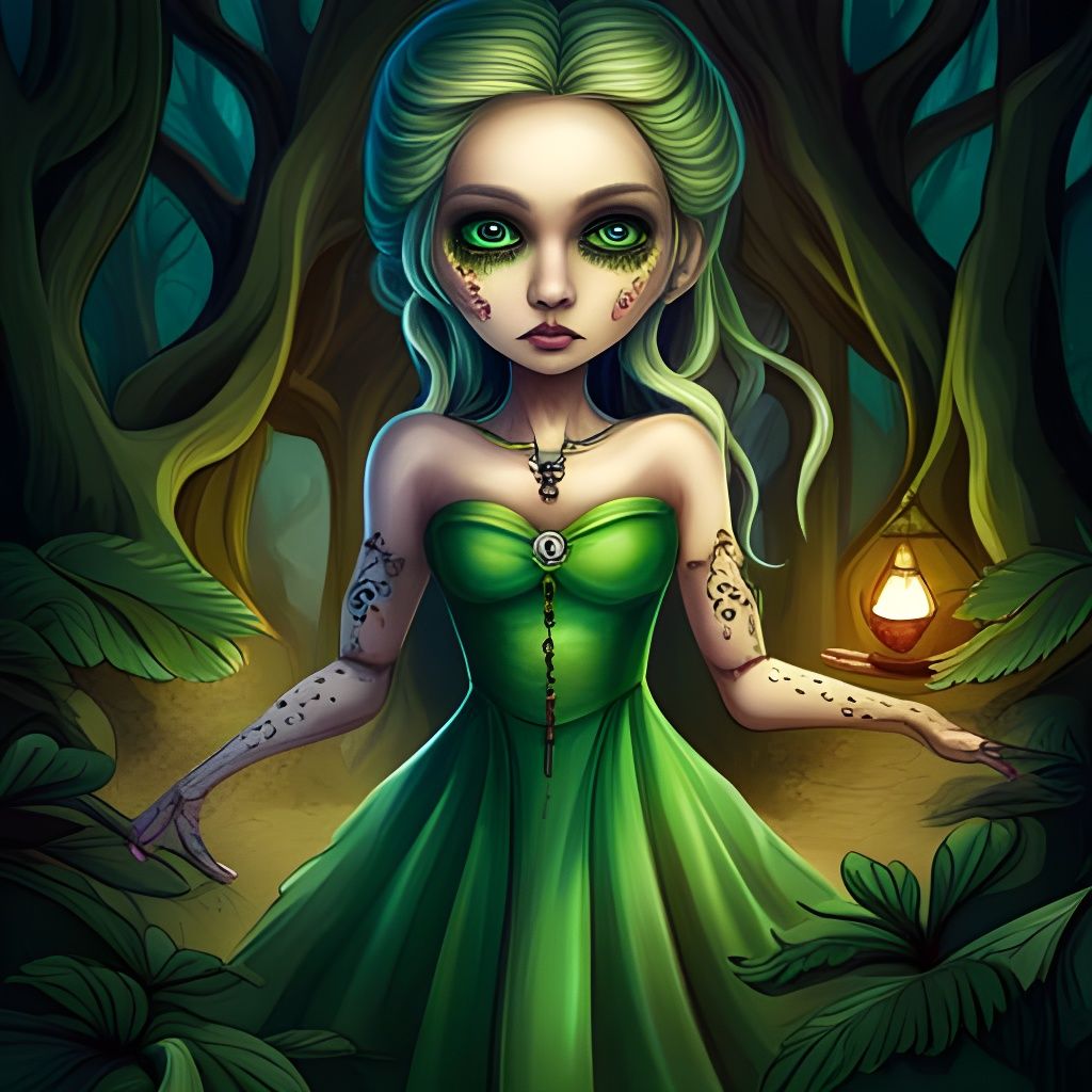 Voodoo Doll Princess of the Night: Fantasy Art