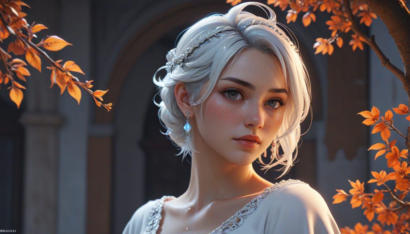 Cake Fight Aftermath in 3D Anime Style