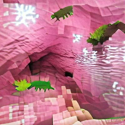 Minecraft 1.18 Mountains with Lush Cave and Axolotl
