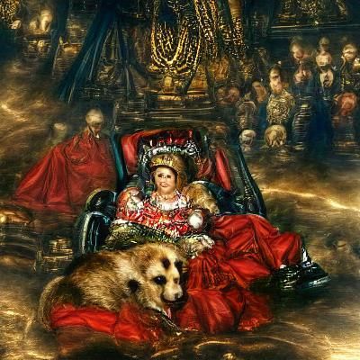 Queen Elizabeth II Portrait in Jan Matejko Style