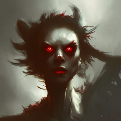 Sinister Red Eyes Gang Artwork