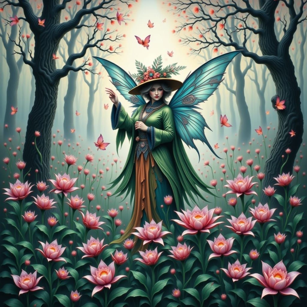 Hyperreal Fairy Elf Digital Portrait