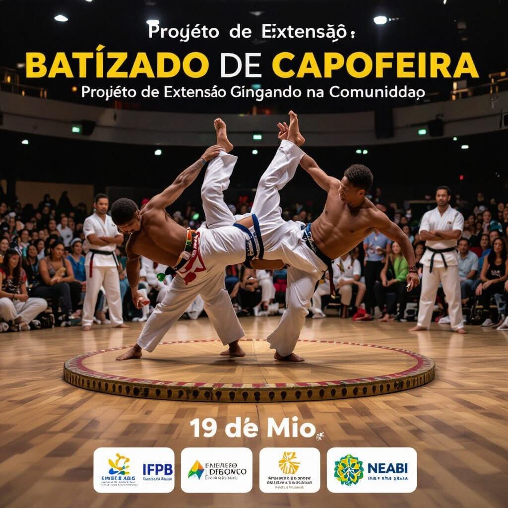 Capoeira Event Poster: Batizado & Community Project