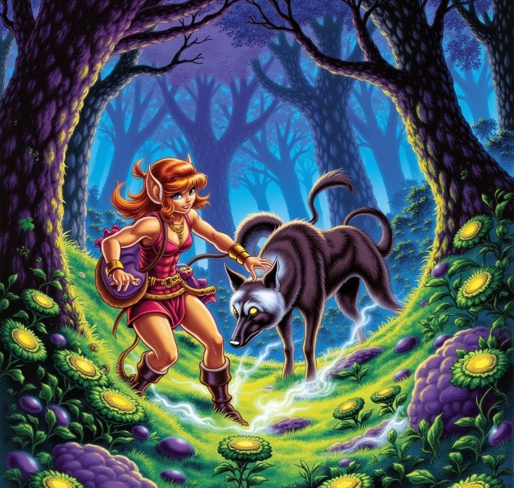 Wolf Companion and Explorer Search for Dreamberries