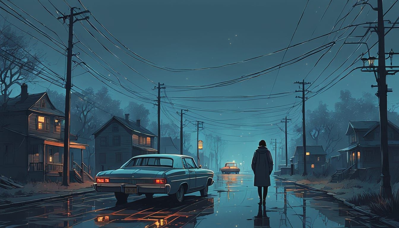 Forlorn Woman, Lost in City Glow