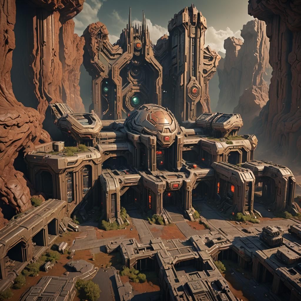 Realistic Research Facility in Deep Color