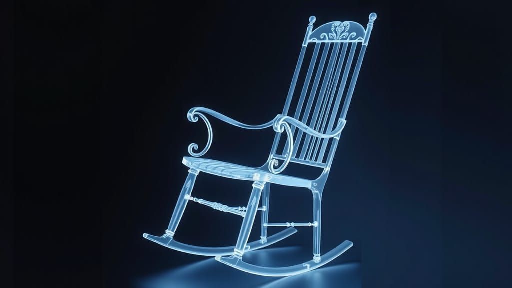 Detailed X-Ray Photo of a Rocking Chair