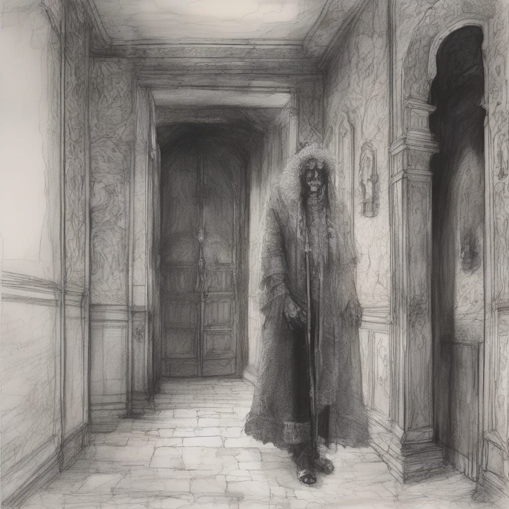 Charcoal drawing