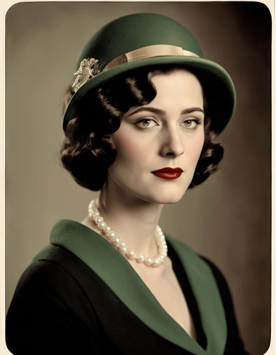 Flapper Girl in 1920s Jazz Age Fashion