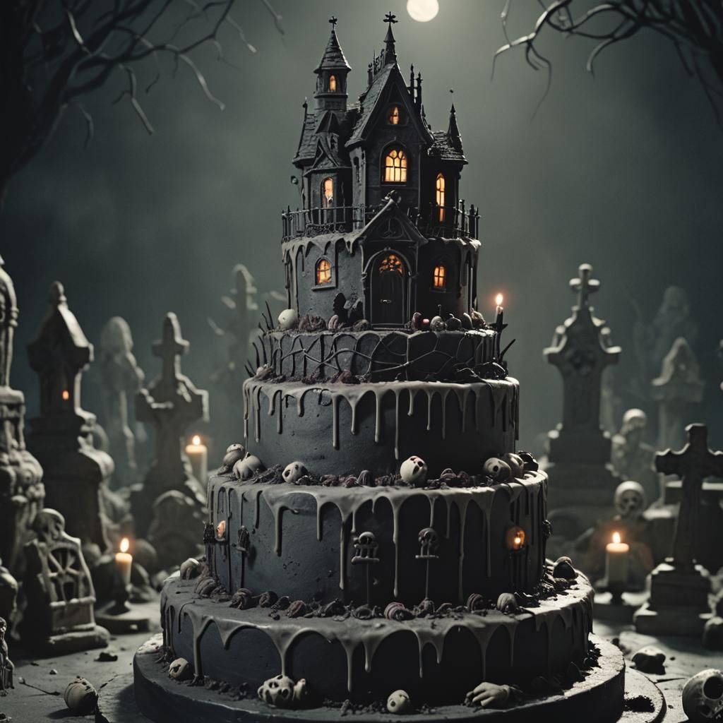 Zombie Rises From Graveyard Cake in Stop-Motion Style
