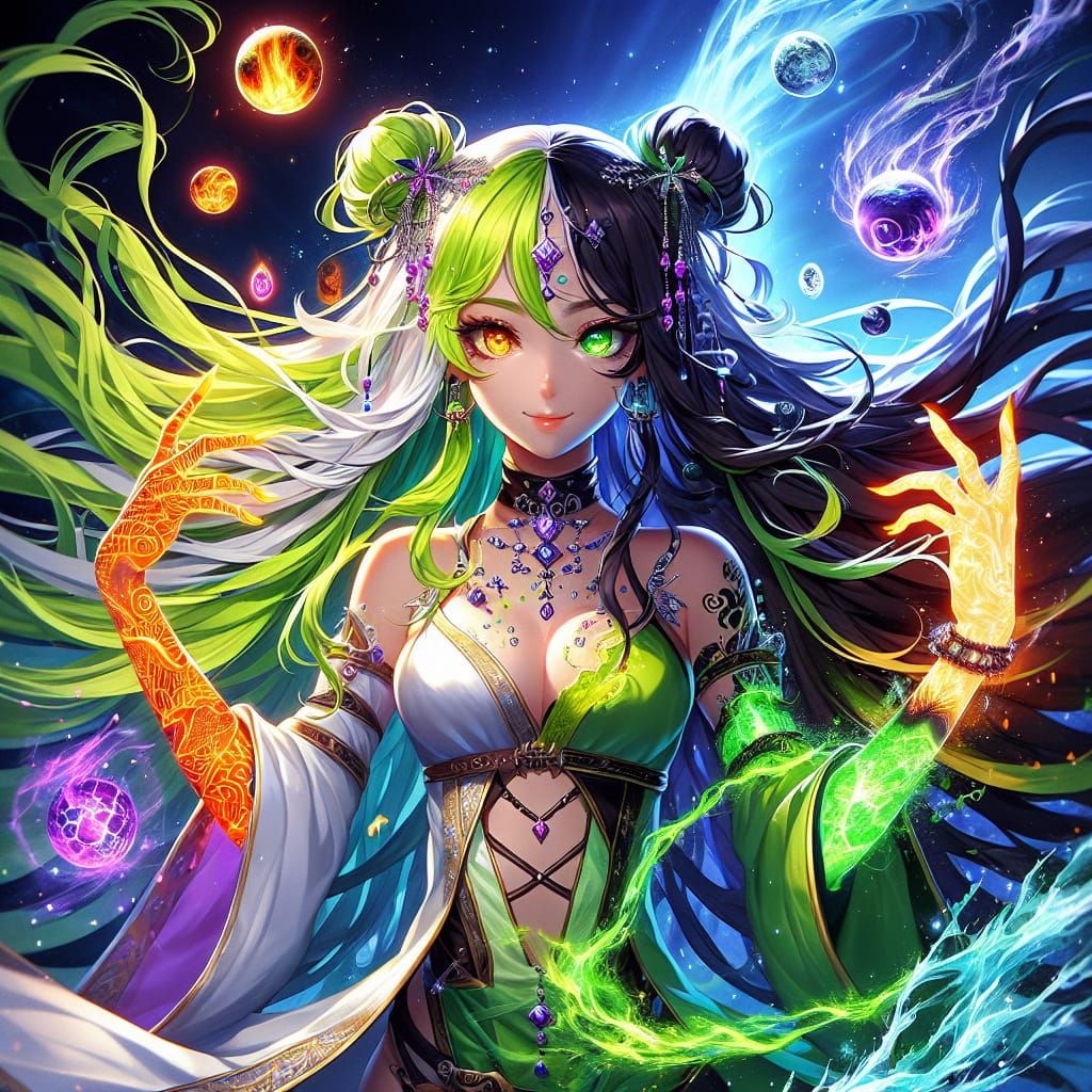 Anime Elementalist Unleashes Elemental Powers