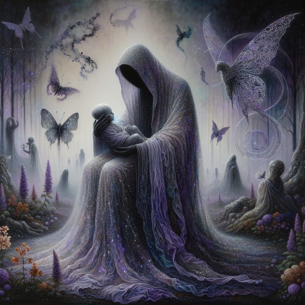 Twilight Glade: A Dark Fantasy Scene