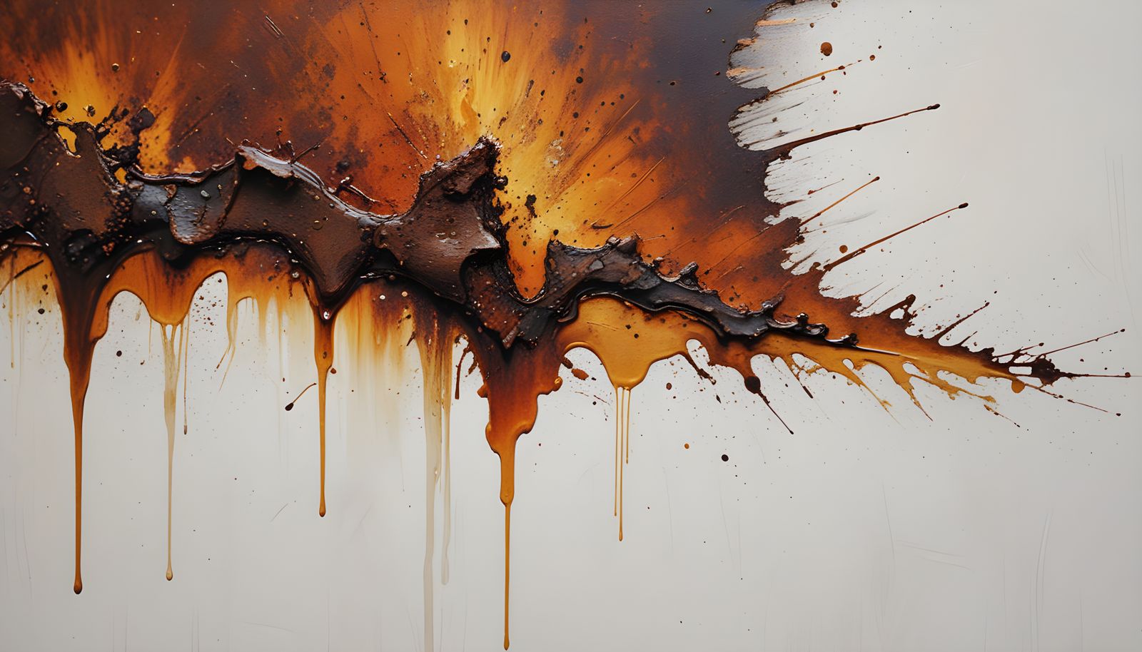 Rusty Metal Panel in Warm, Golden Light