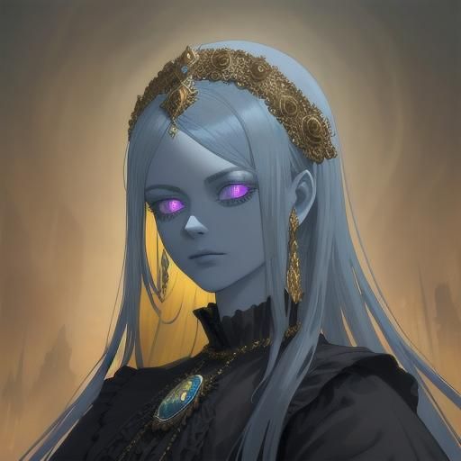 Dark Duchess in Victorian Opulence: Fantasy Art