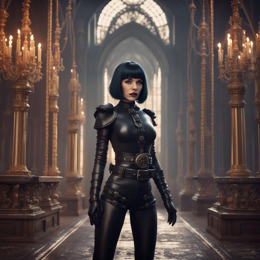 1980s Goth with Bullet Belt Costume