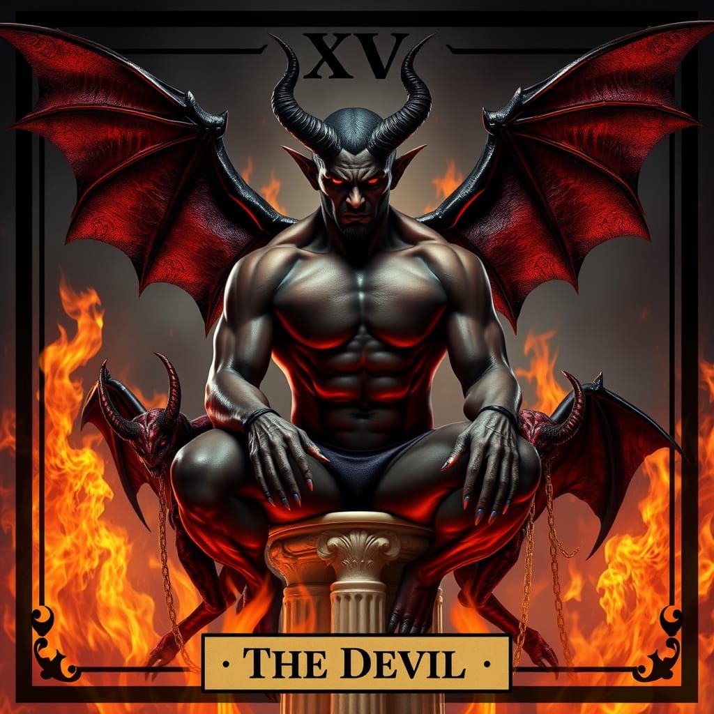 THE FIFTEENTH TAROT CARD: THE DEVIL