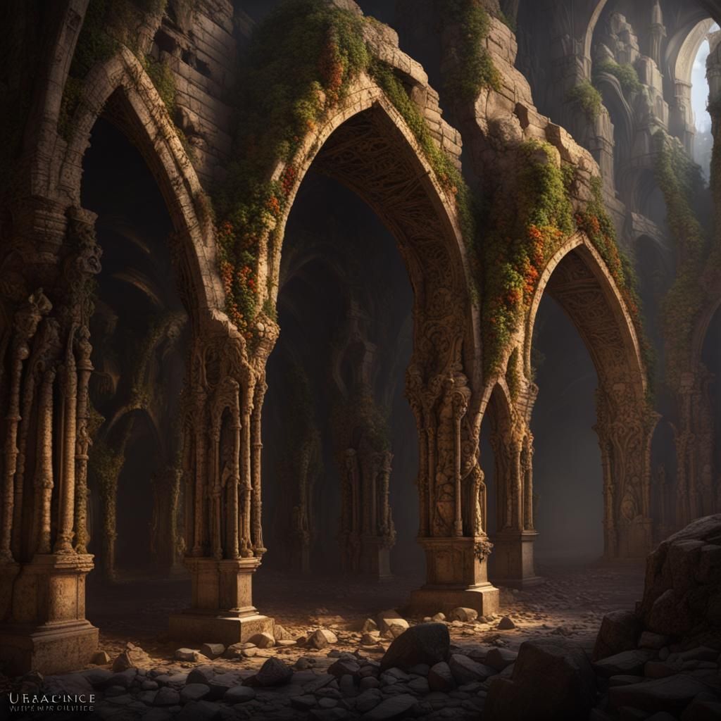 Fantastical Catacombs: An 8k Matte Painting